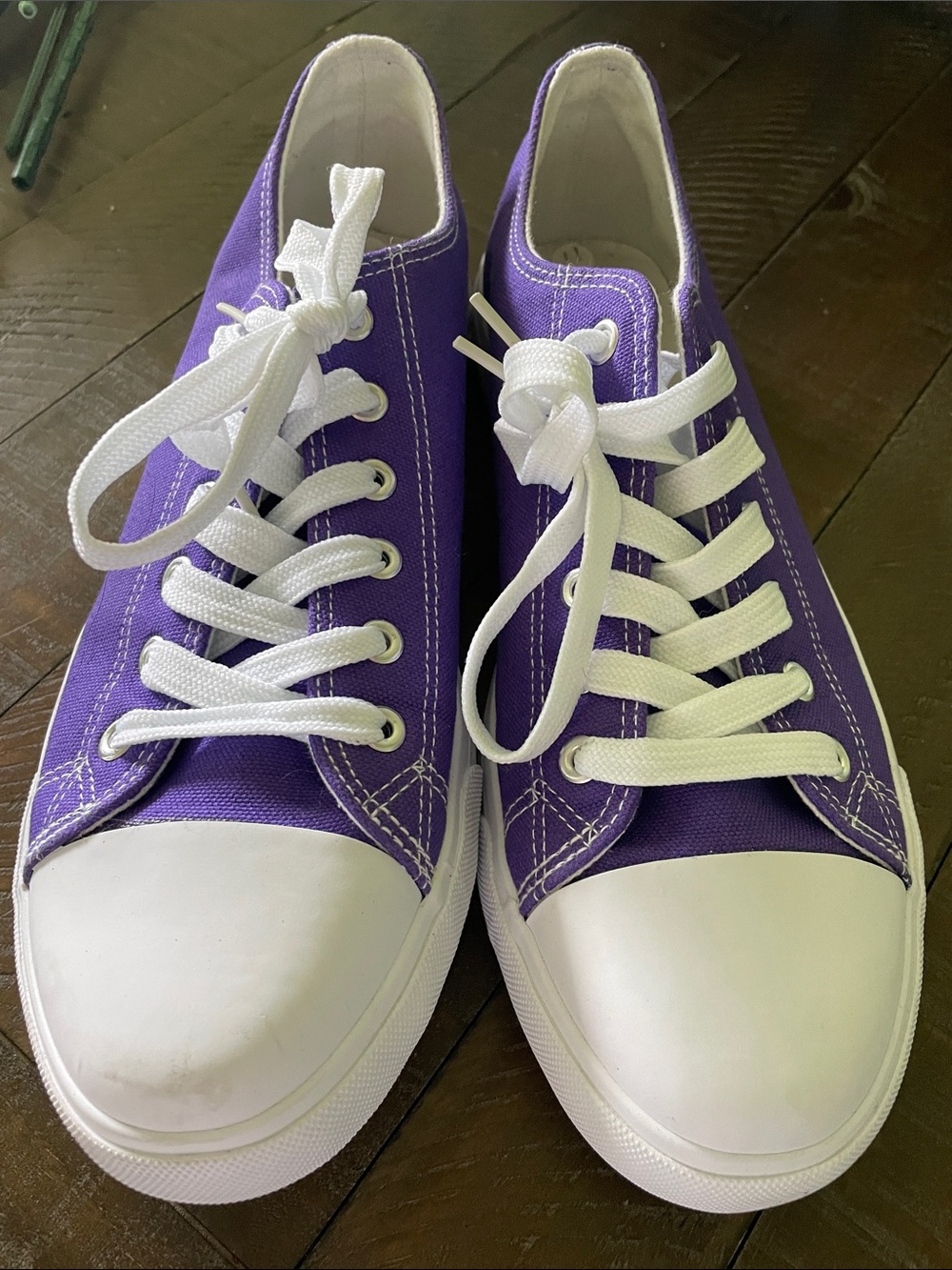 Hello Basics Purple Canvas Low-Top Sneakers from Amazon